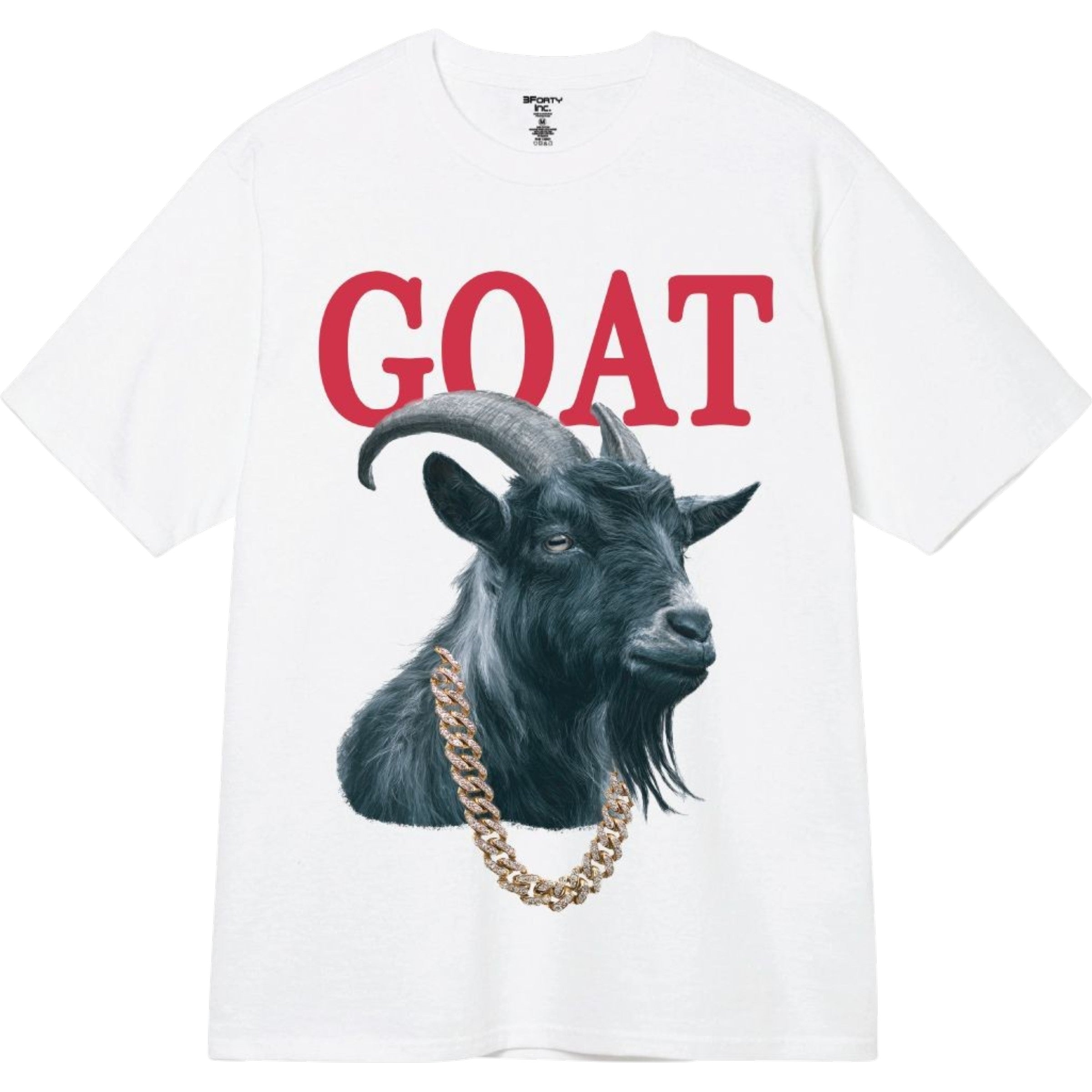 Men's Goat Tee In White