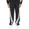 Men's Bent Stripes Nylon Sweatpants In Black