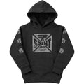 Kids Saint Cross Rhinestone Hoodie In Black