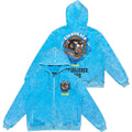 Men's  Zip Fleece Hoodie Established Alone In Aqua