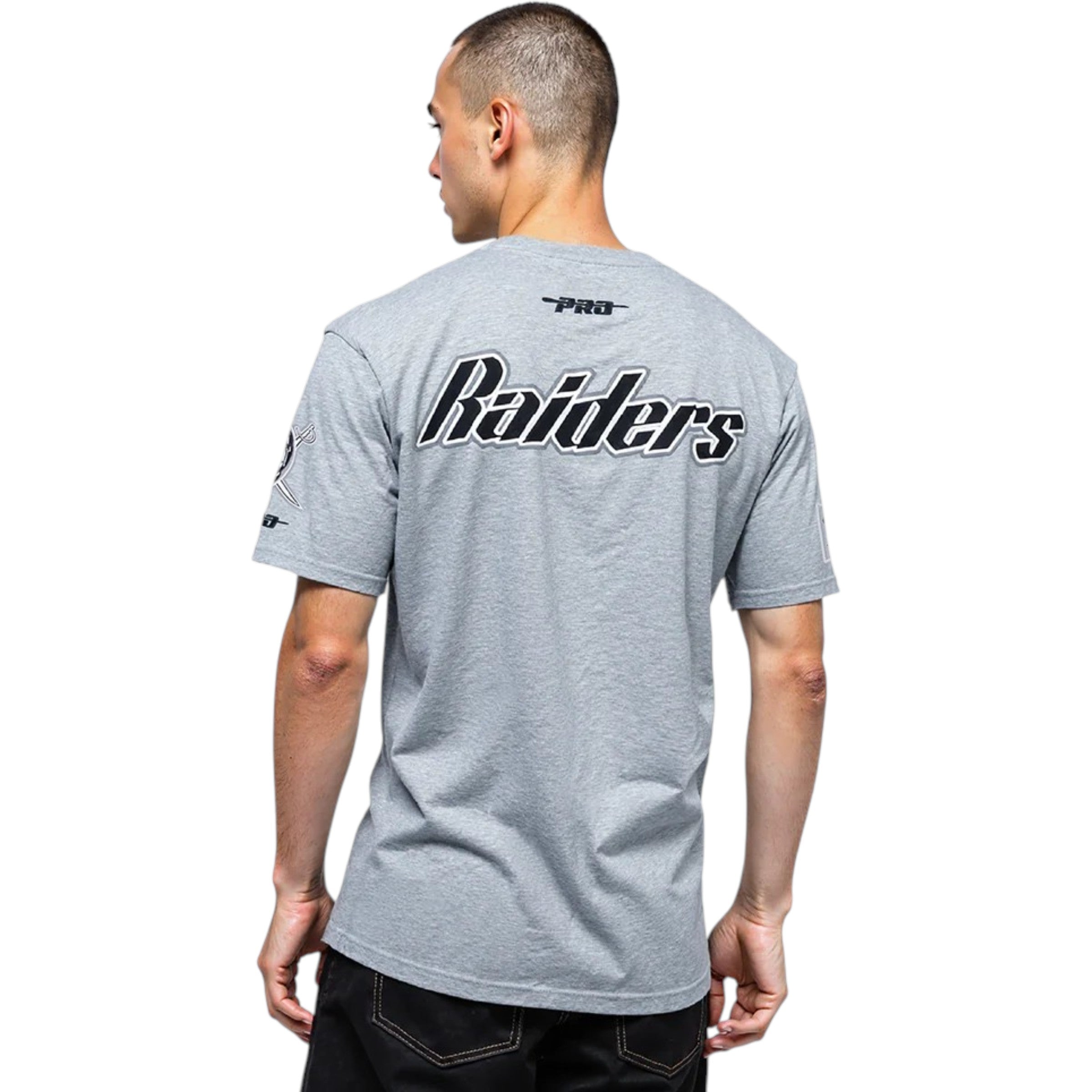 Las Vegas Raiders Best Of Drop Shoulder Tee In Grey