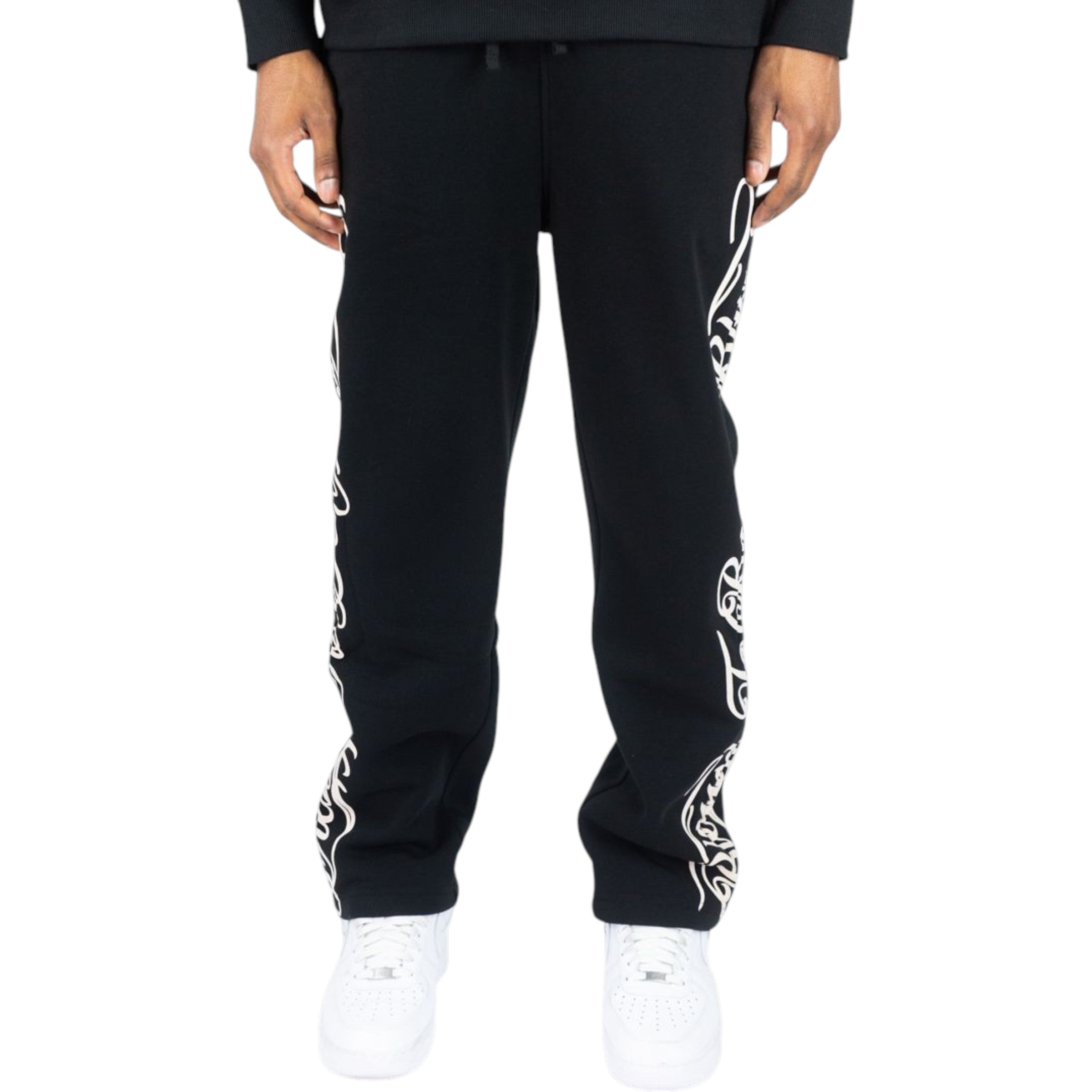 Men's Fleece Sweatpants Blessed In Black