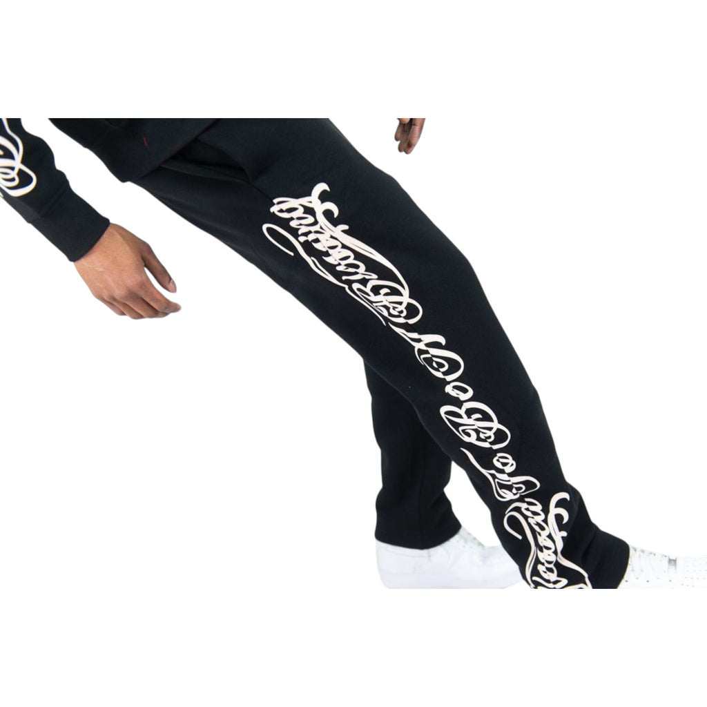 Men's Fleece Sweatpants Blessed In Black