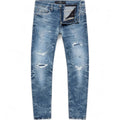 Men's Straight Fit Collins Rip And Repair Denim In Lager
