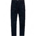 Kids Slim Fit Slim Darted Distressed Denim In Jet Black