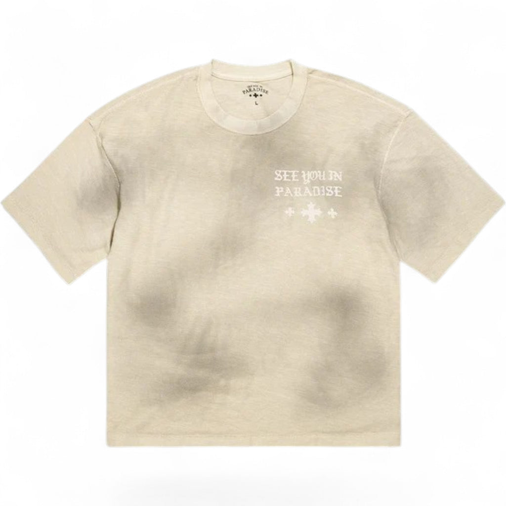 SYIP Inside Out Premium Tee In Cream Wash