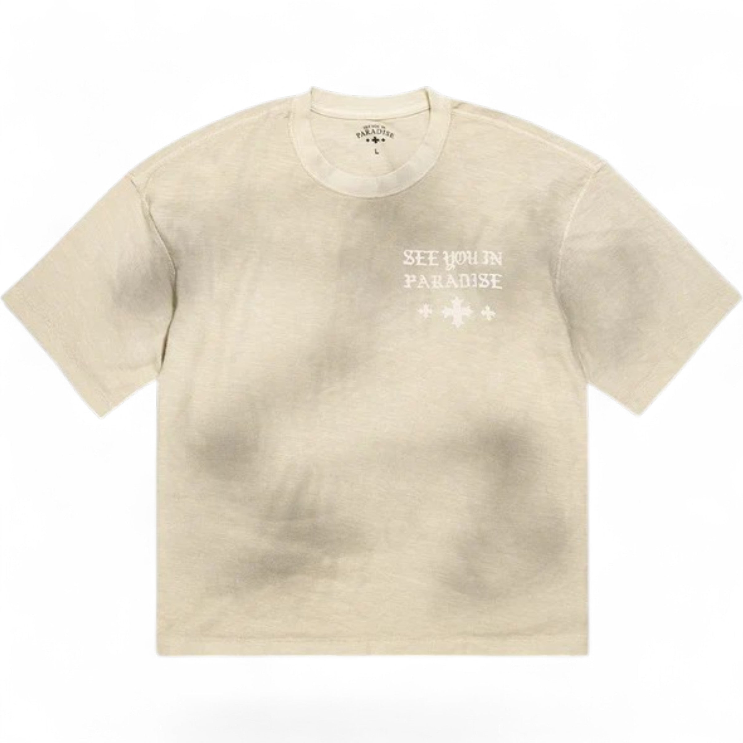 SYIP Inside Out Premium Tee In Cream Wash