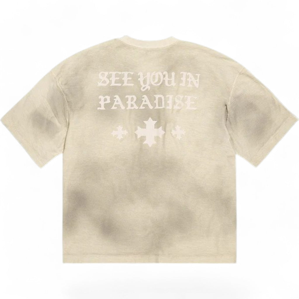 SYIP Inside Out Premium Tee In Cream Wash