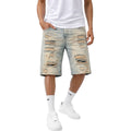 Men's Rip & Repair Relax Fit Denim Shorts In Dirt Wash
