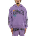 Men's Fleece Hoodie Butterfly Effect In Purple