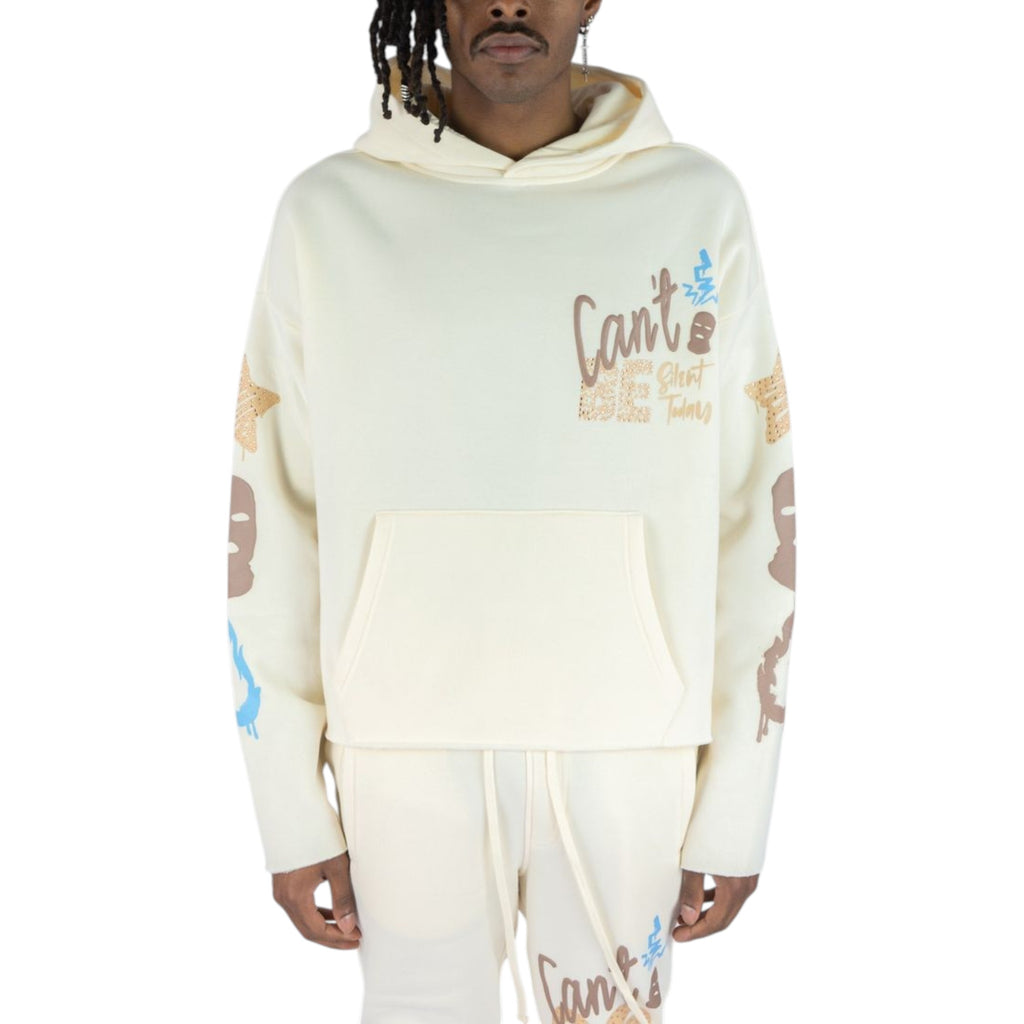 Men's Can't Be Fleece Hoodie In Cream