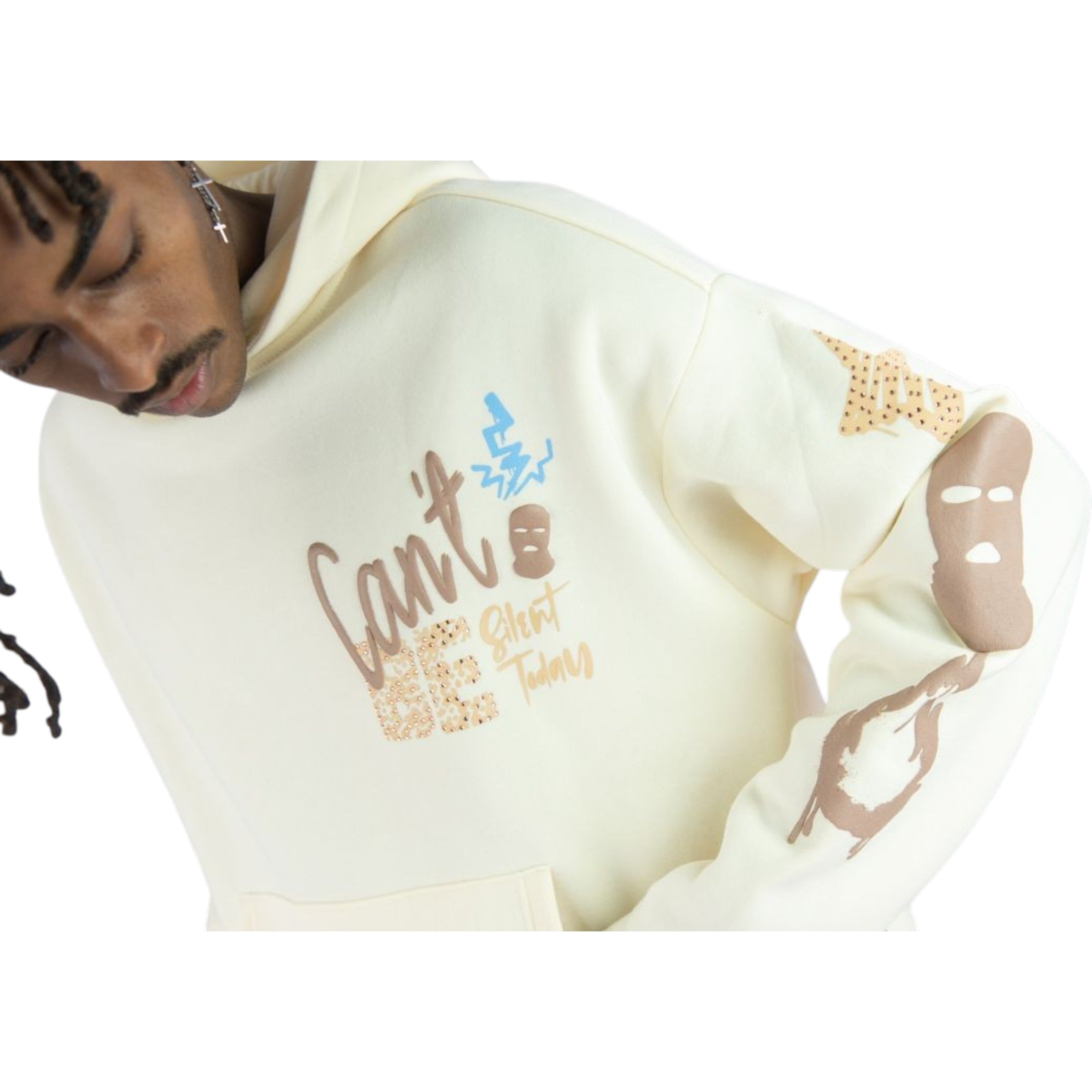 Men's Can't Be Fleece Hoodie In Cream