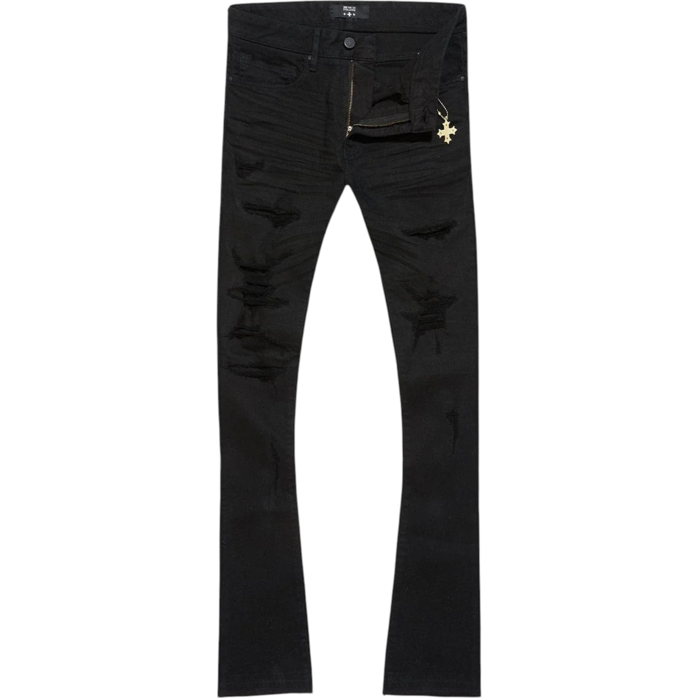 York Stacked Denim In Black