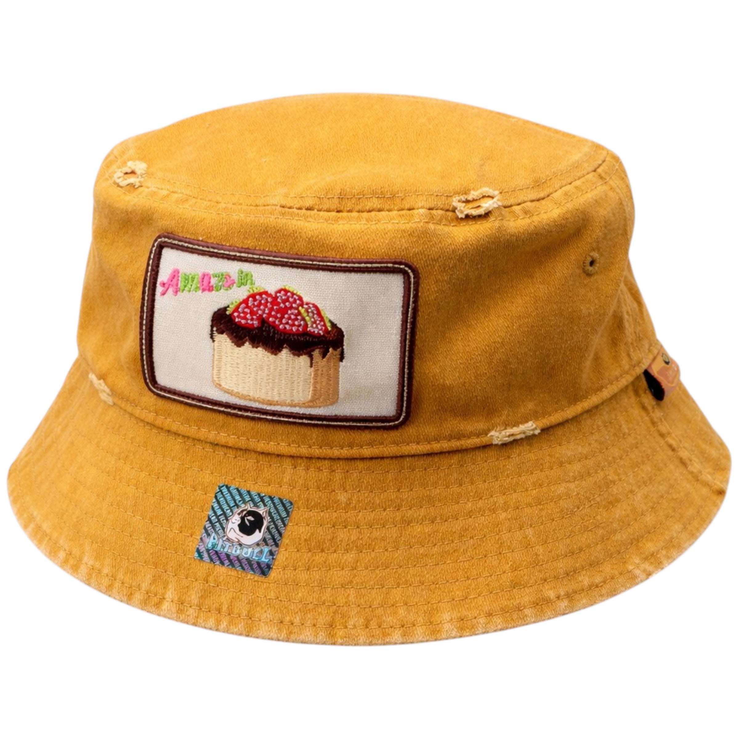 Cake Patch Bucket Hat In Mango Tan