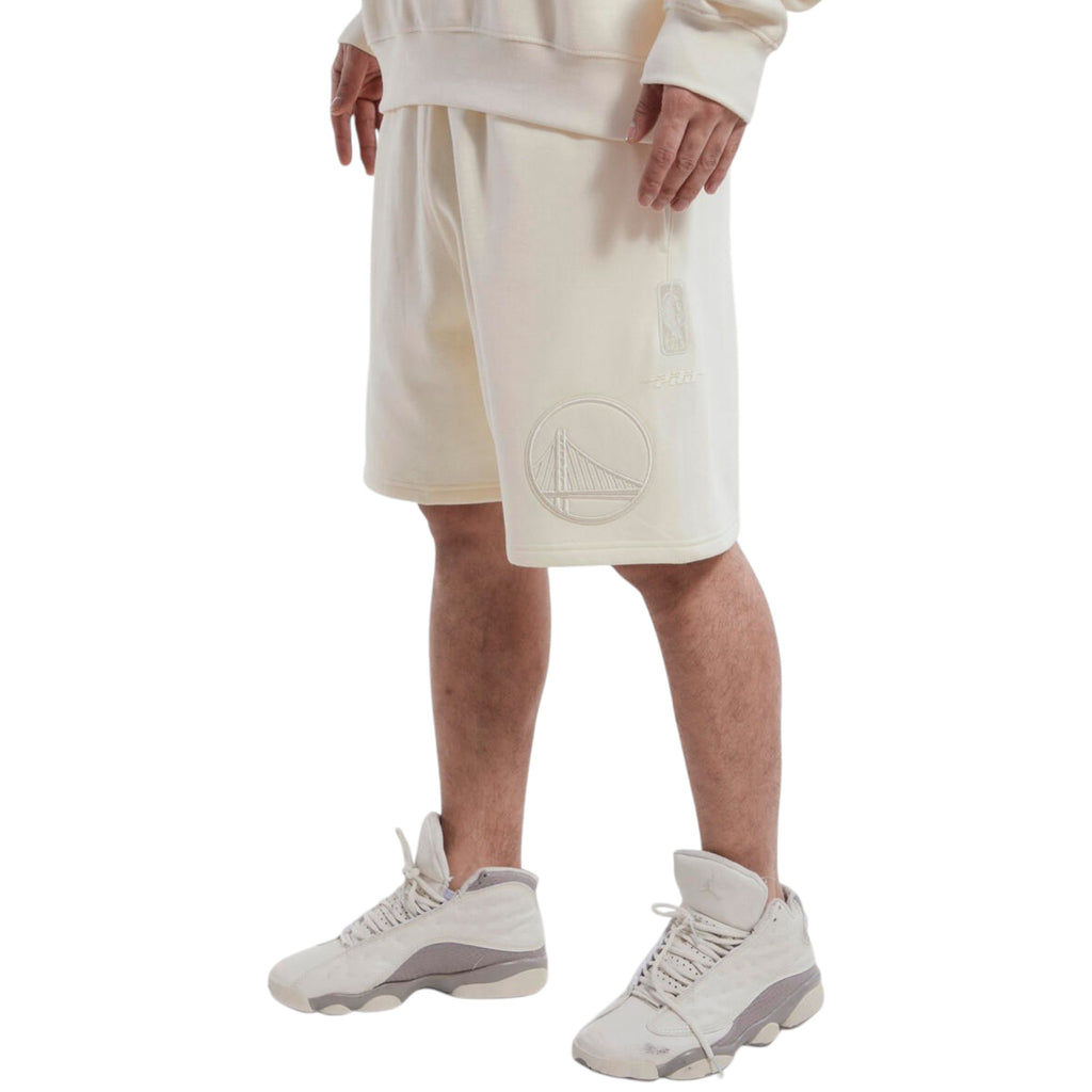 Men's Golden State Warriors Team Shorts In Egg Shell