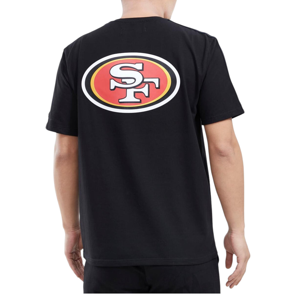 49ers Logo Pro Team Taping Tee In Black