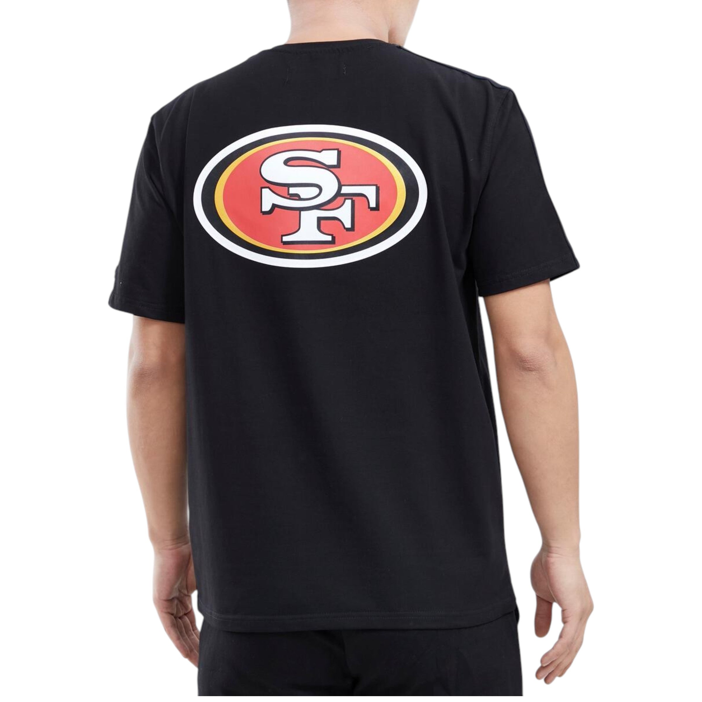 49ers Logo Pro Team Taping Tee In Black