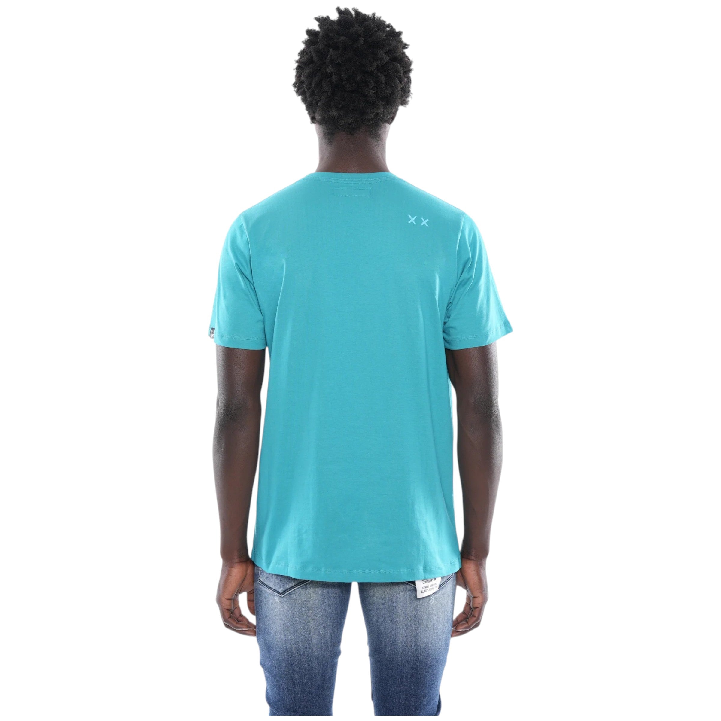 3D Clean Shimuchan Logo Tee In Tile Blue
