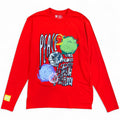 Peace Long Sleeve Tee In Red