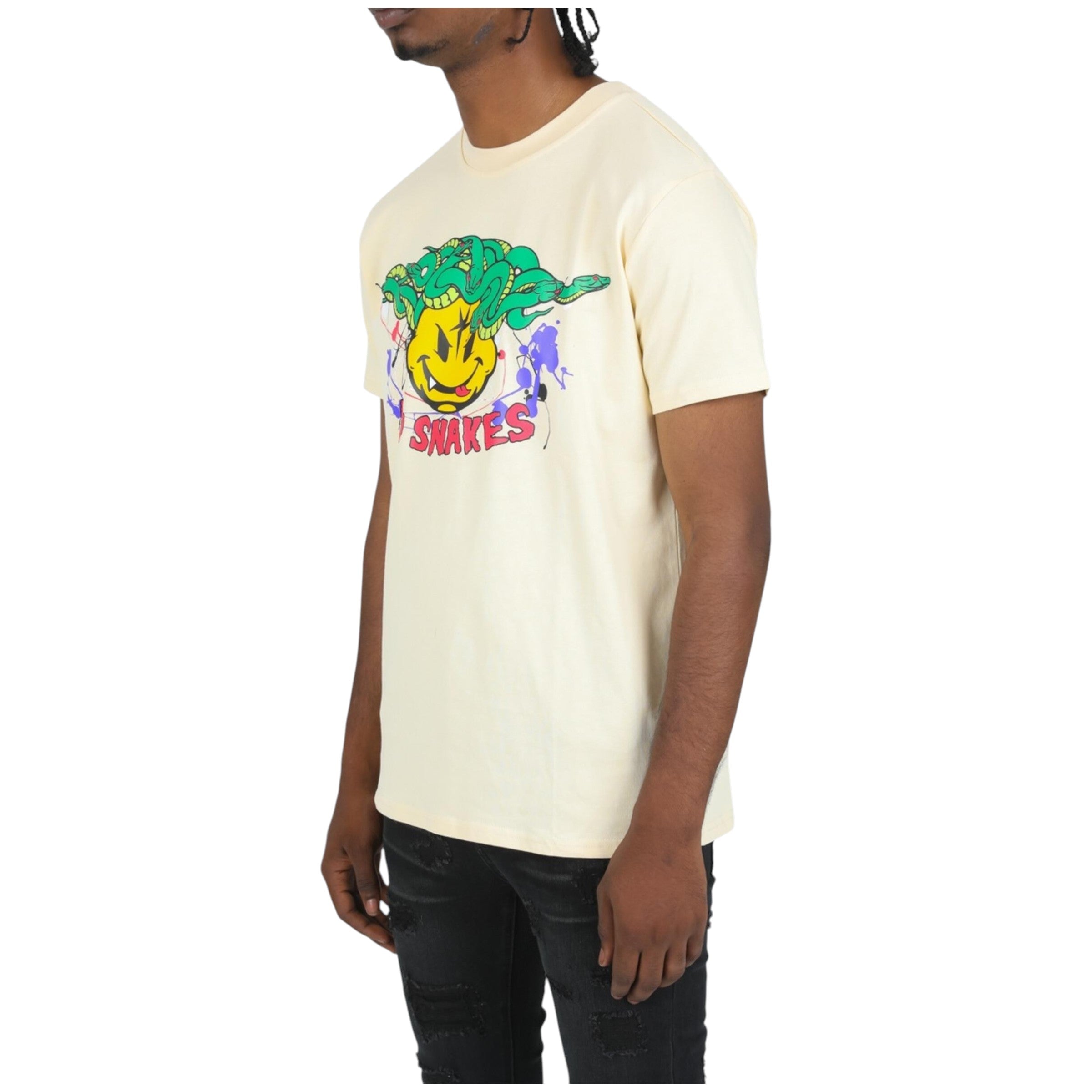 No Snakes Tee In Beige