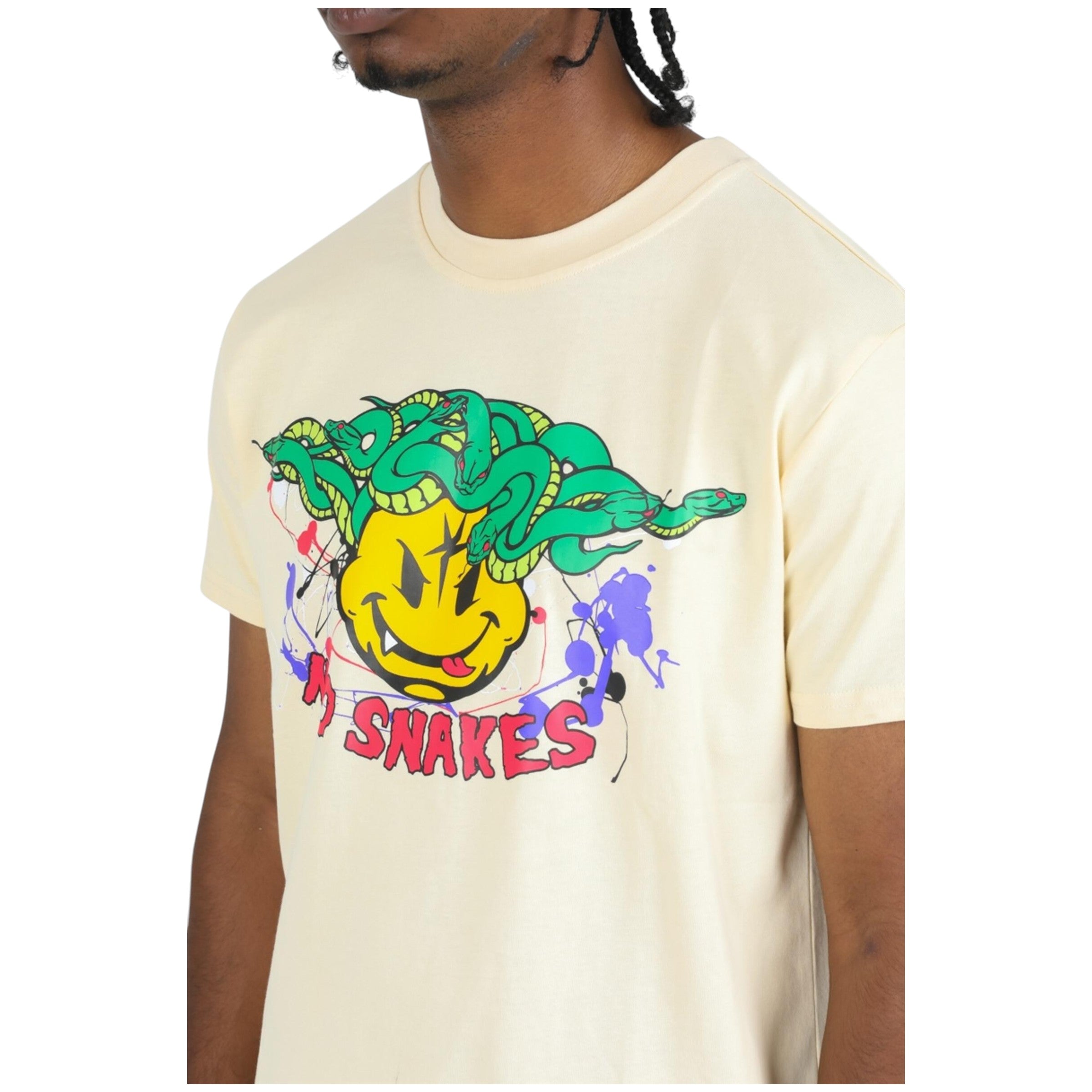 No Snakes Tee In Beige