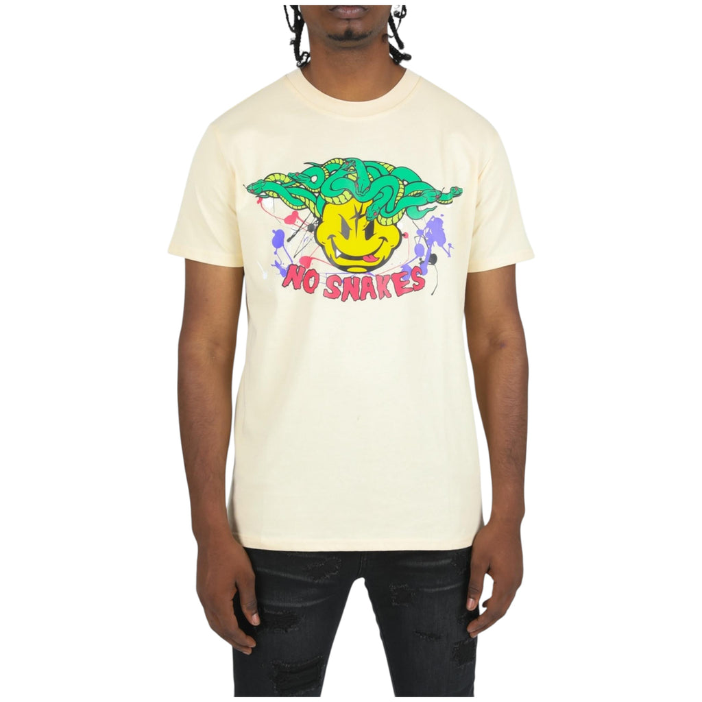 No Snakes Tee In Beige