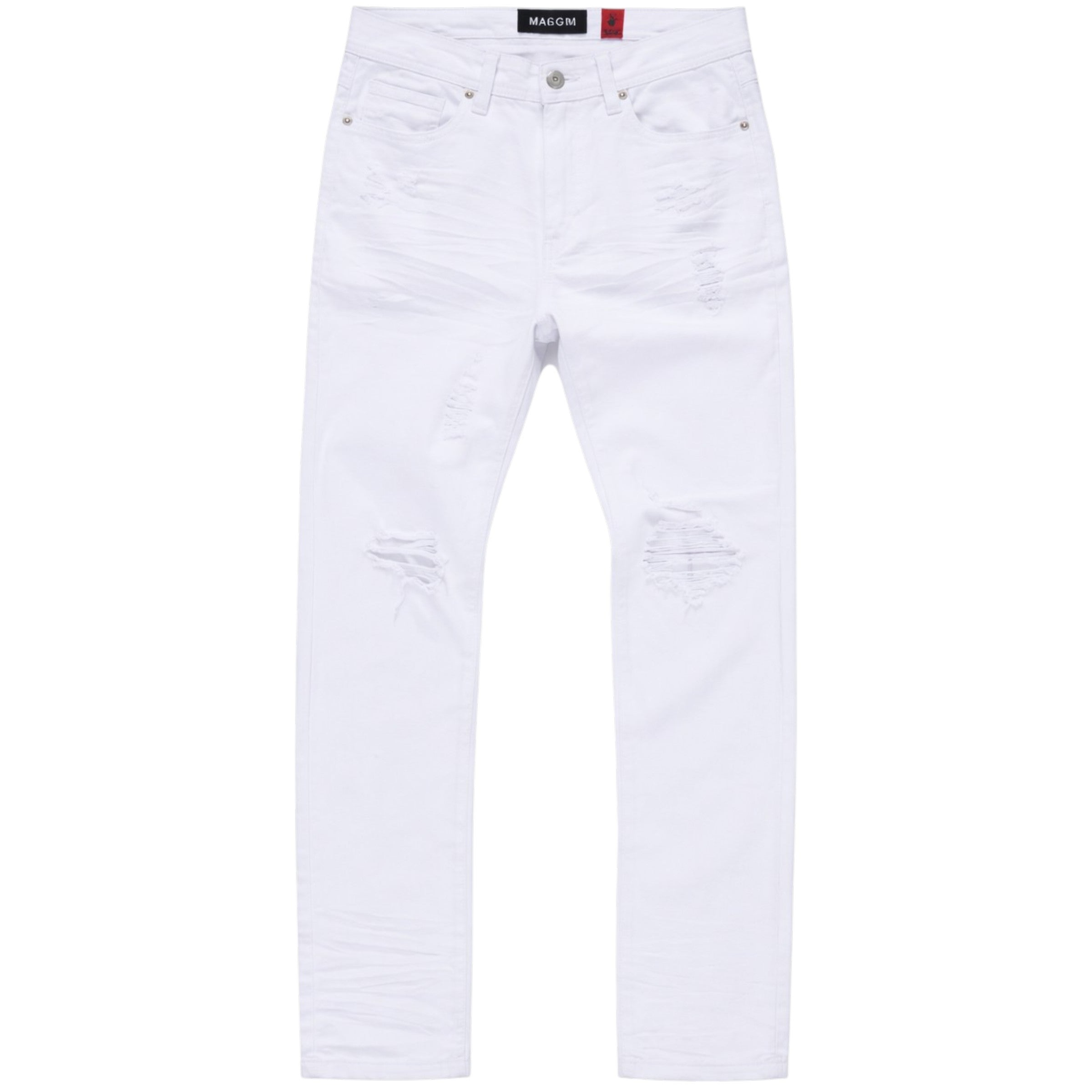 Slim Fit Caspar Twill Denim In White