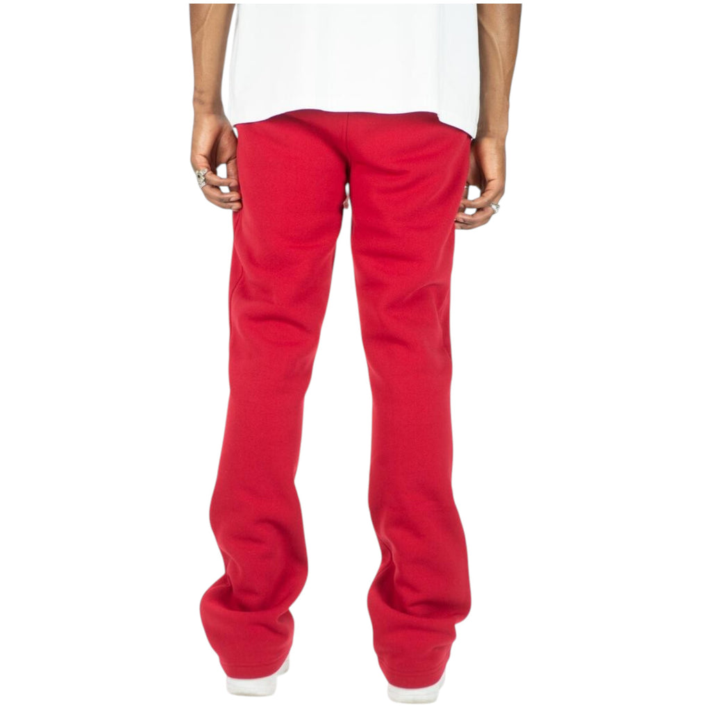 Men's Essential Stacked Sweatpants in Red