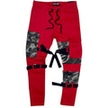 Slim Fit Cargo Pants In Red