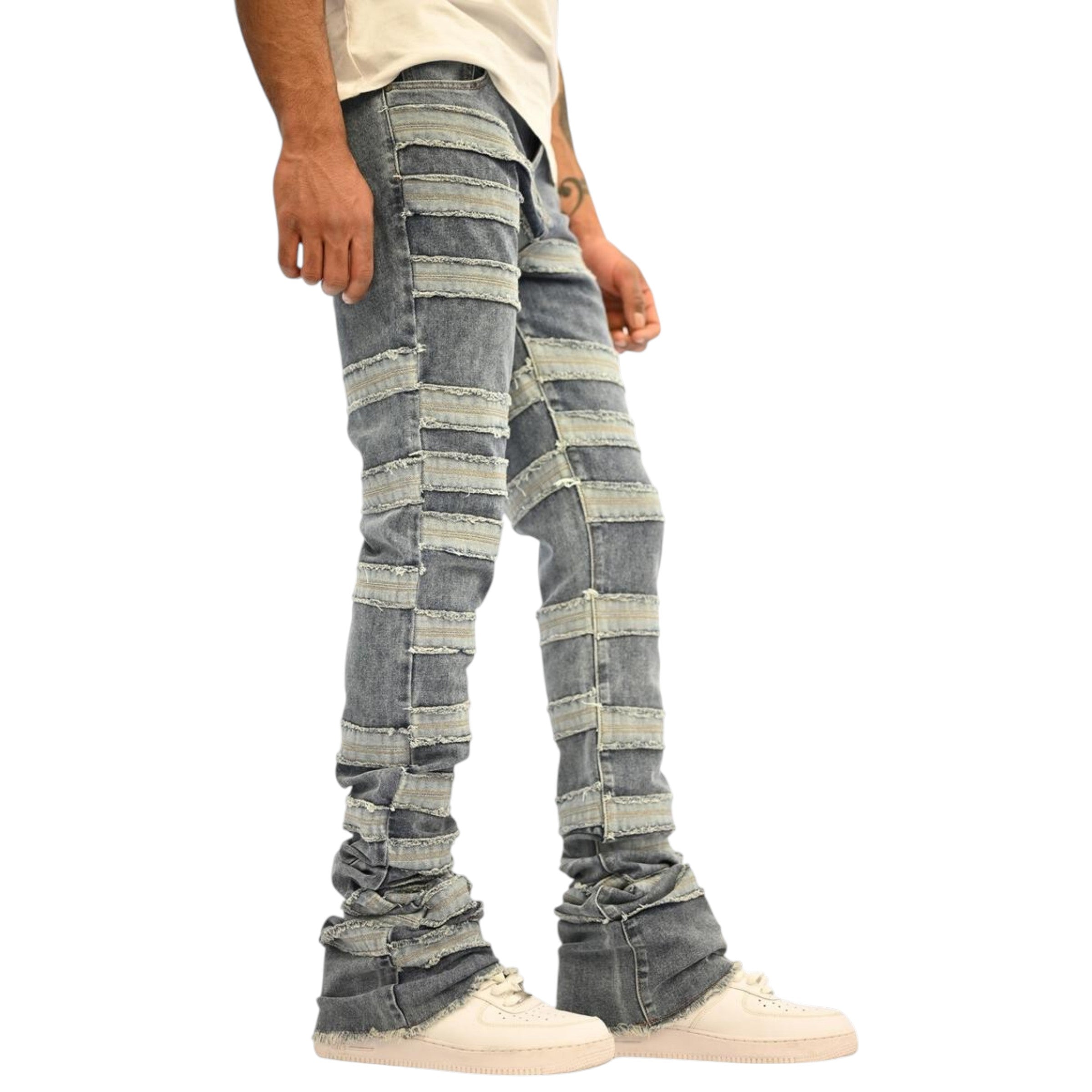 Men's Kill Joy Super Stacked Flares Denim In Indigo Wash