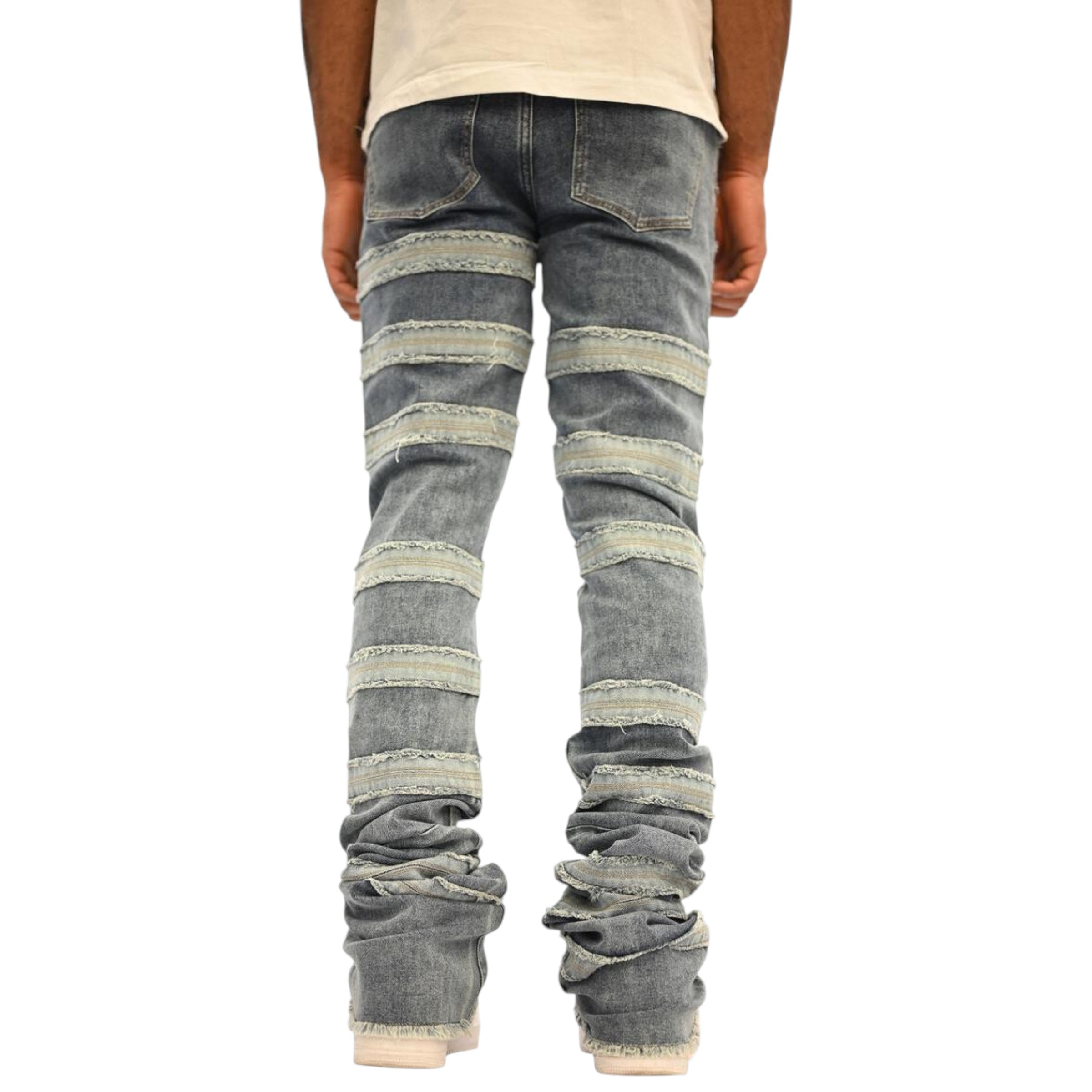 Men's Kill Joy Super Stacked Flares Denim In Indigo Wash