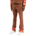 Men's Desires Stacked Flared Sweatpants In Brown