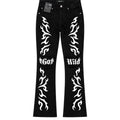 Men's Stacked Flared Go Wild Denim in Black