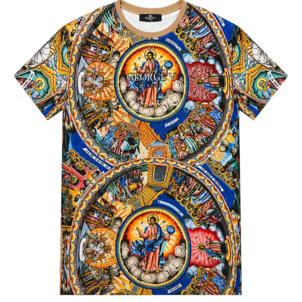 Men's Renaissance Premium All Over Print With Rhinestones Tee