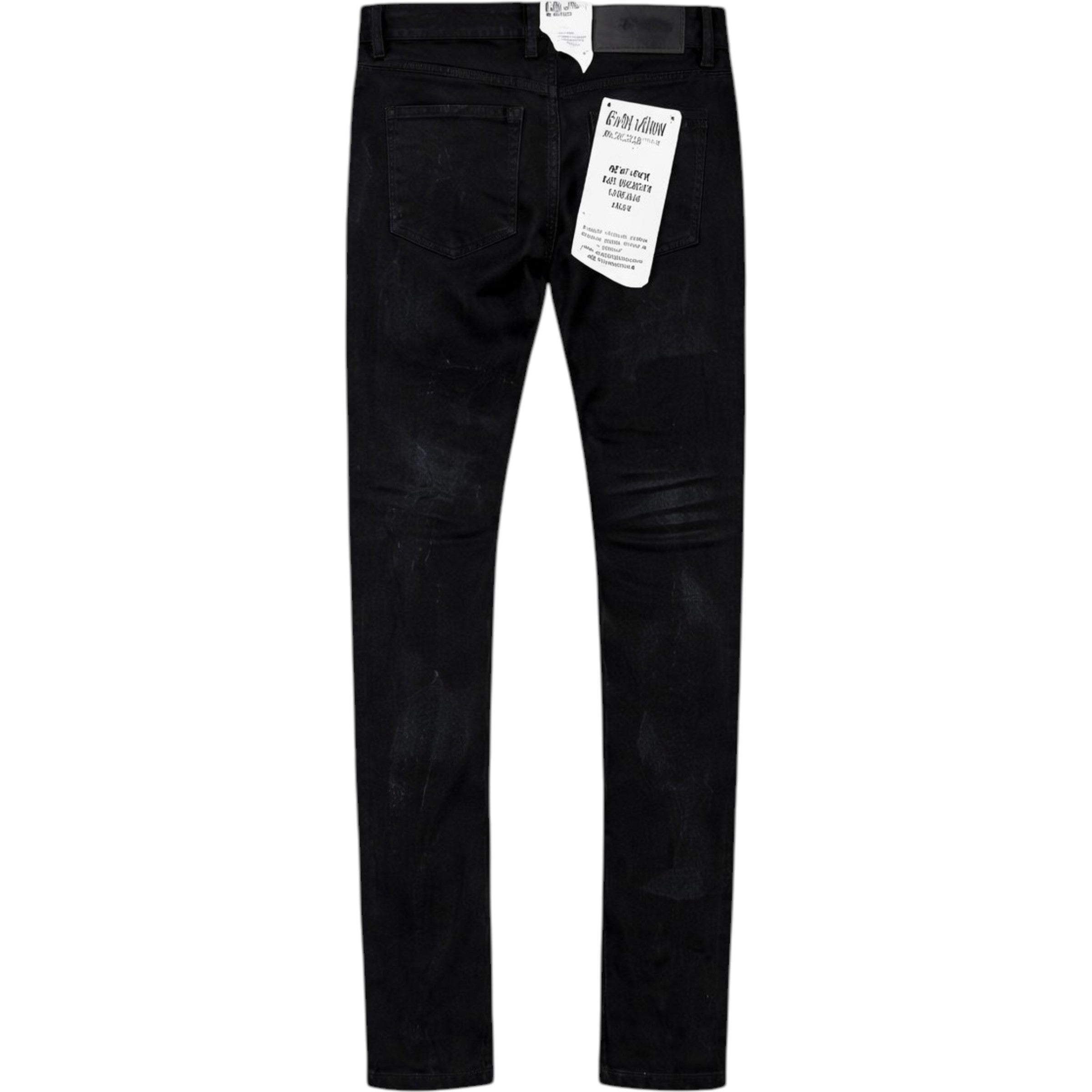 Kids Slim Fit Rock The Bells Distressed Denim In Jet Black