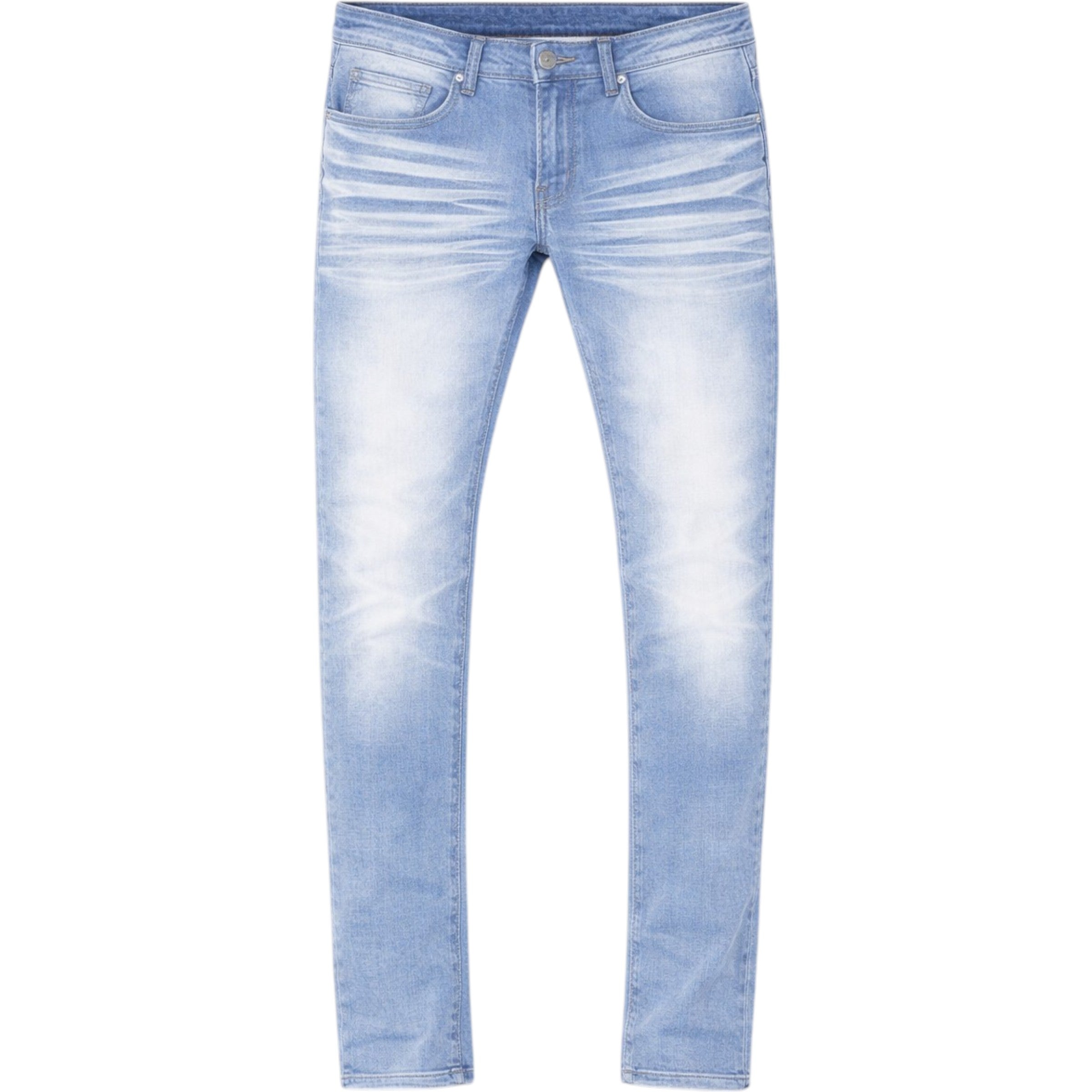 Men's Slim Fit Basic Stretch Denim In Light Sandblast