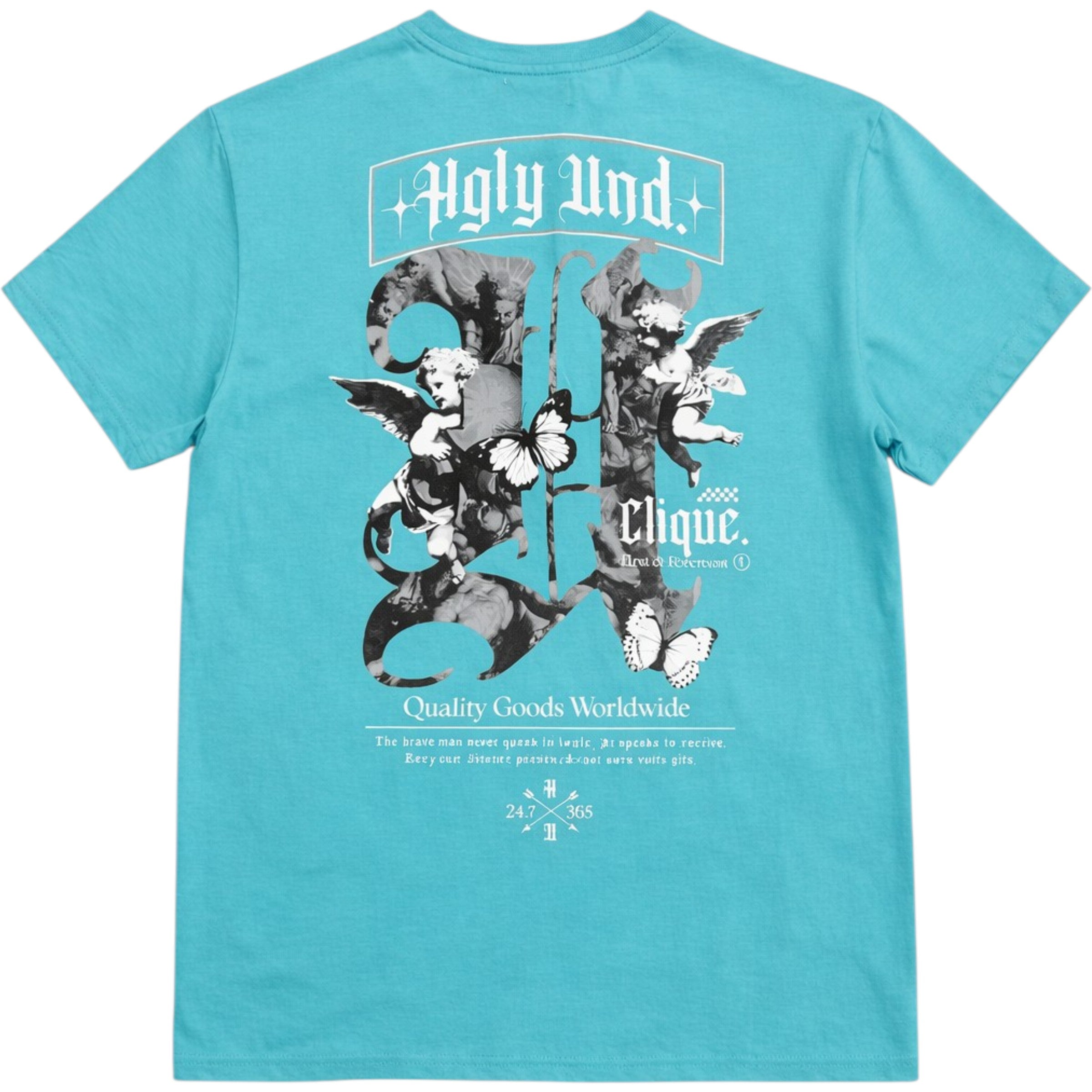 Kids Big U Energy Tee In Teal