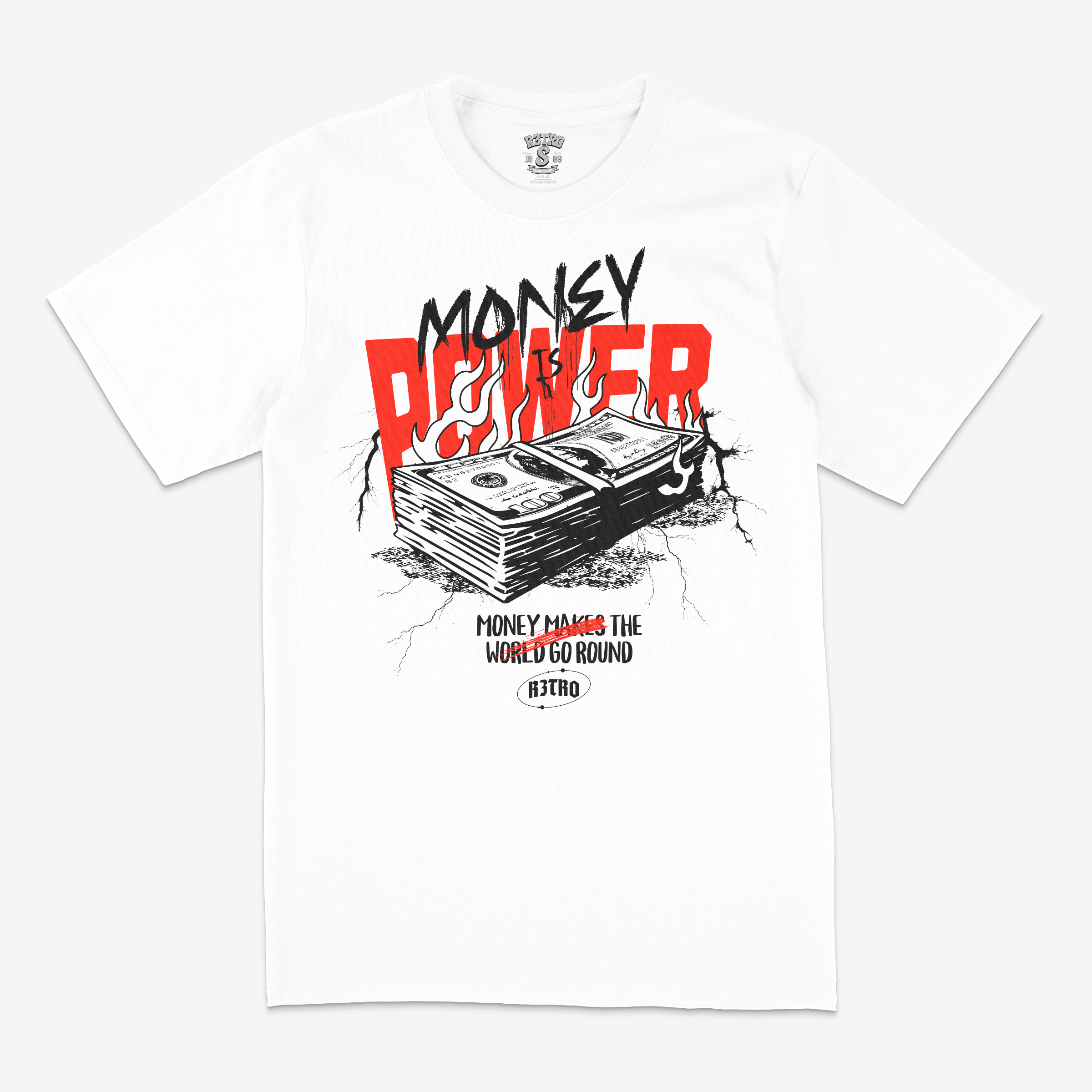 R3tro World Power Tee