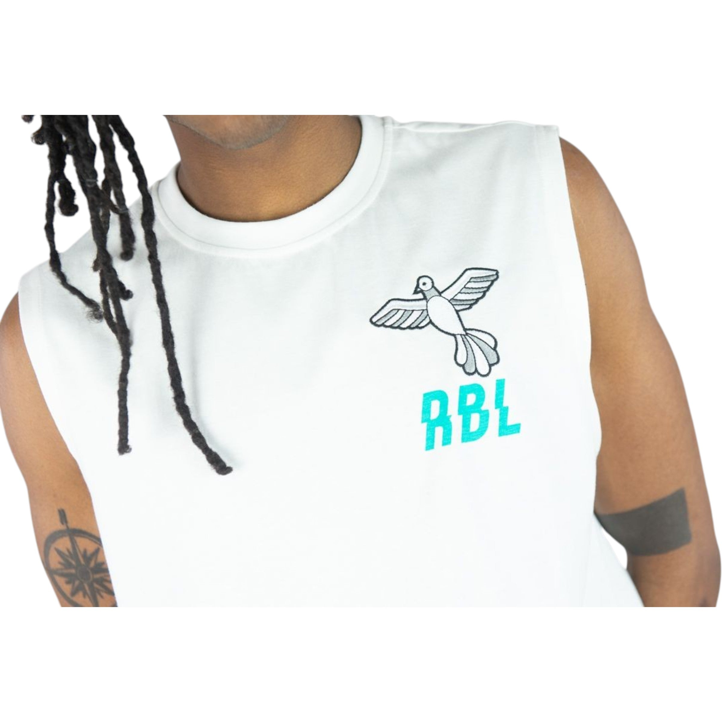 RBL Sleeveless Tee In White