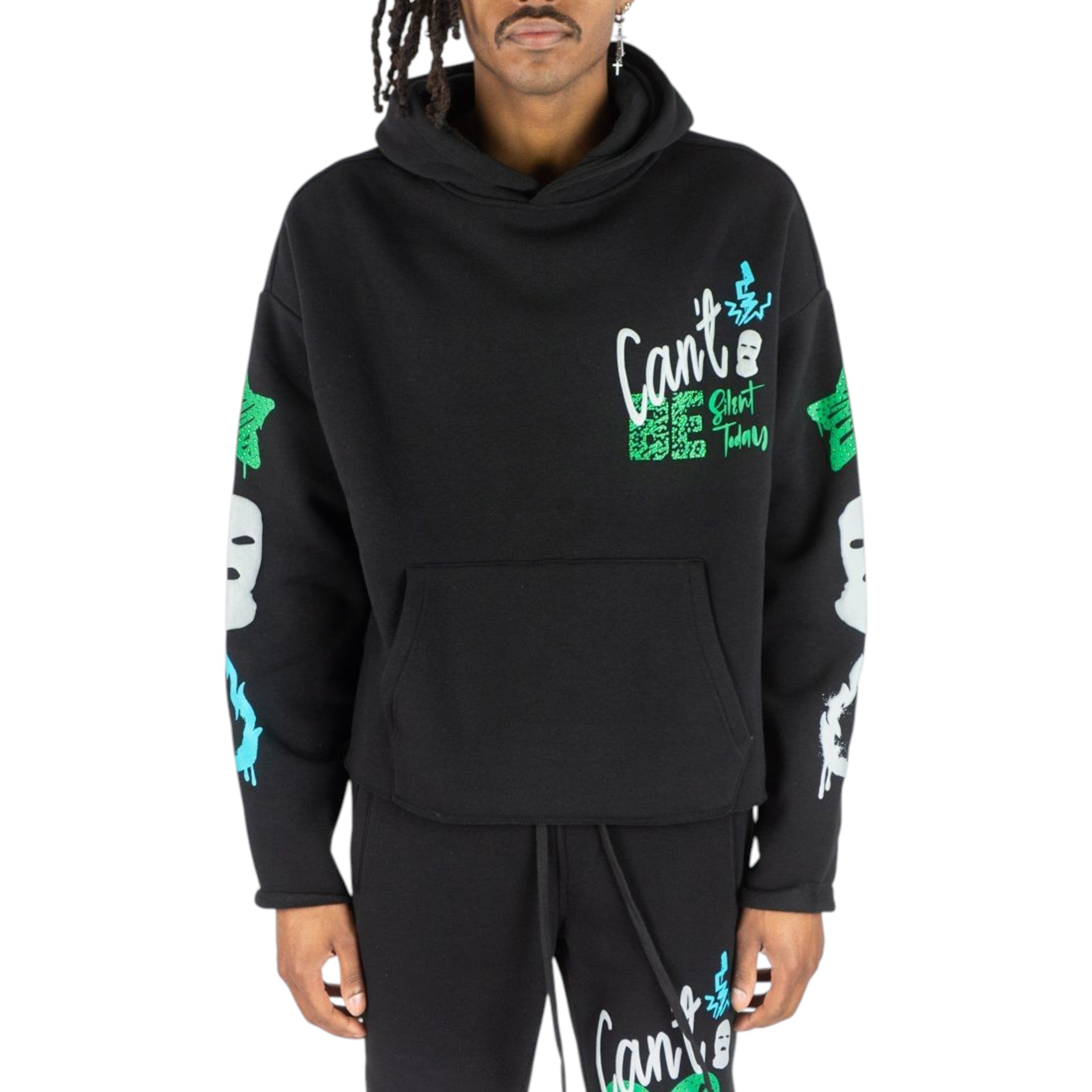 Men's Hoodie Can't Be Fleece in Black