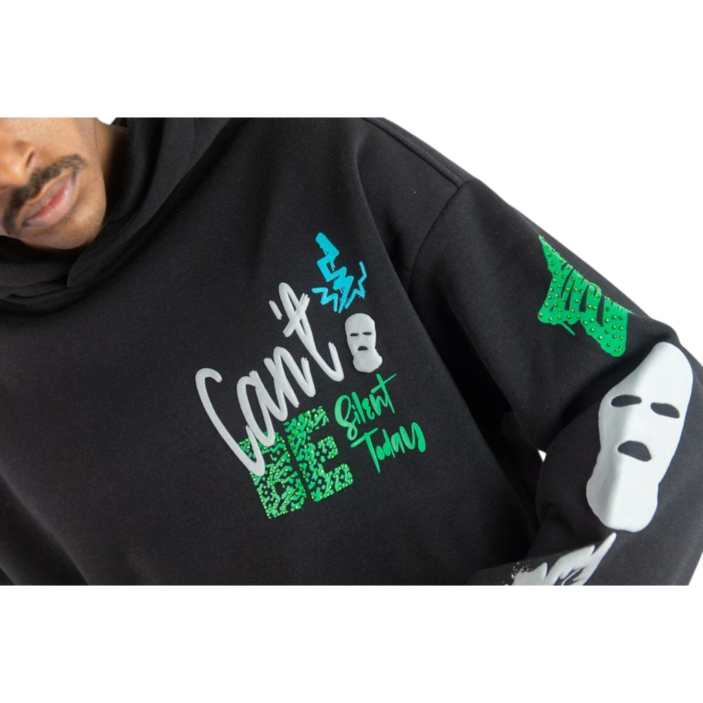 Men's Hoodie Can't Be Fleece in Black