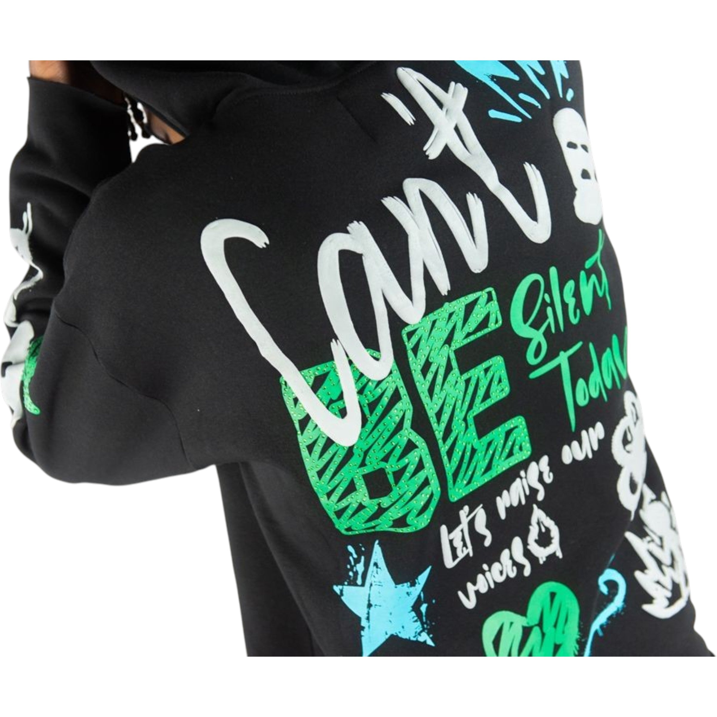 Men's Hoodie Can't Be Fleece in Black