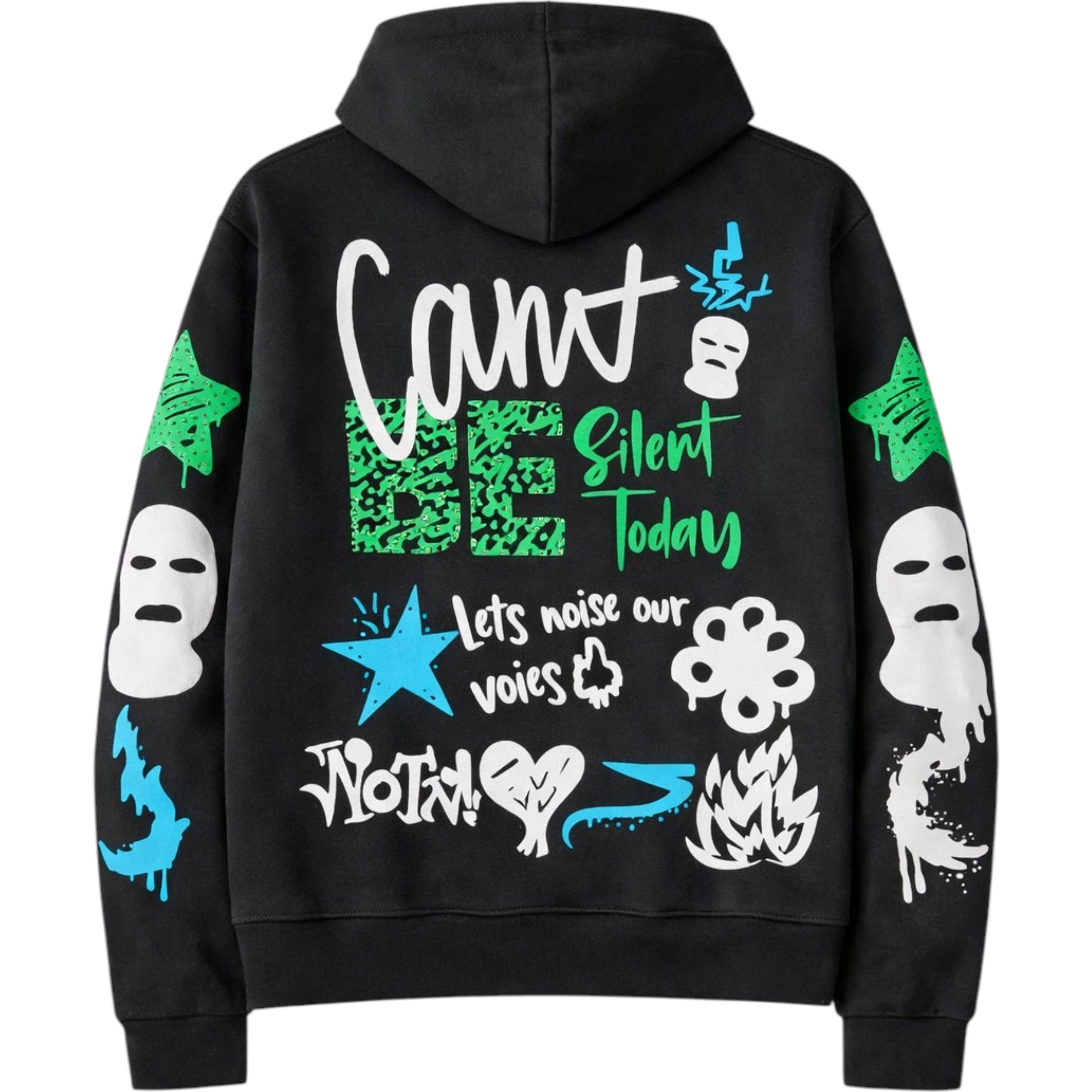 Men's Hoodie Can't Be Fleece in Black