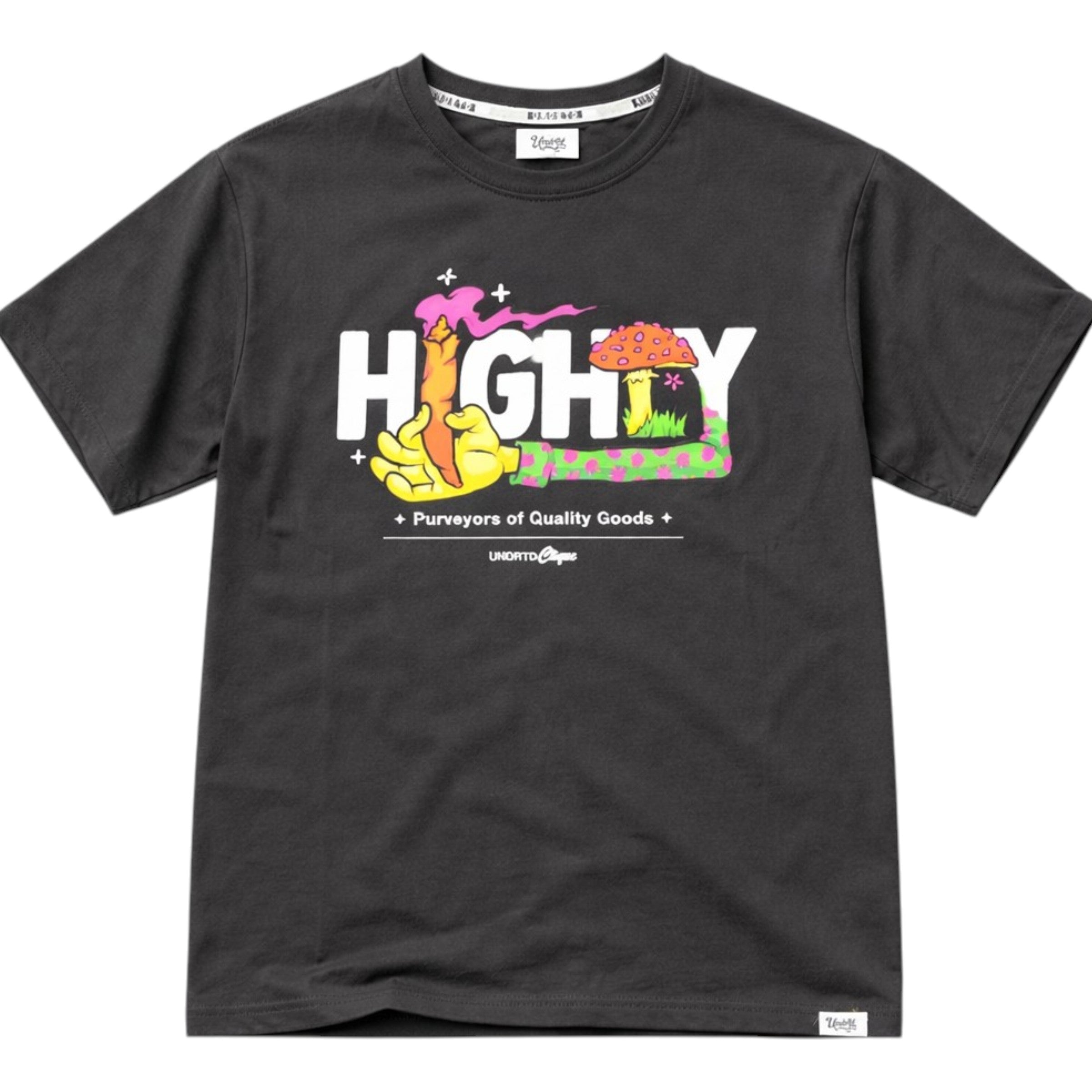 High Grade Tee In Asphalt Black