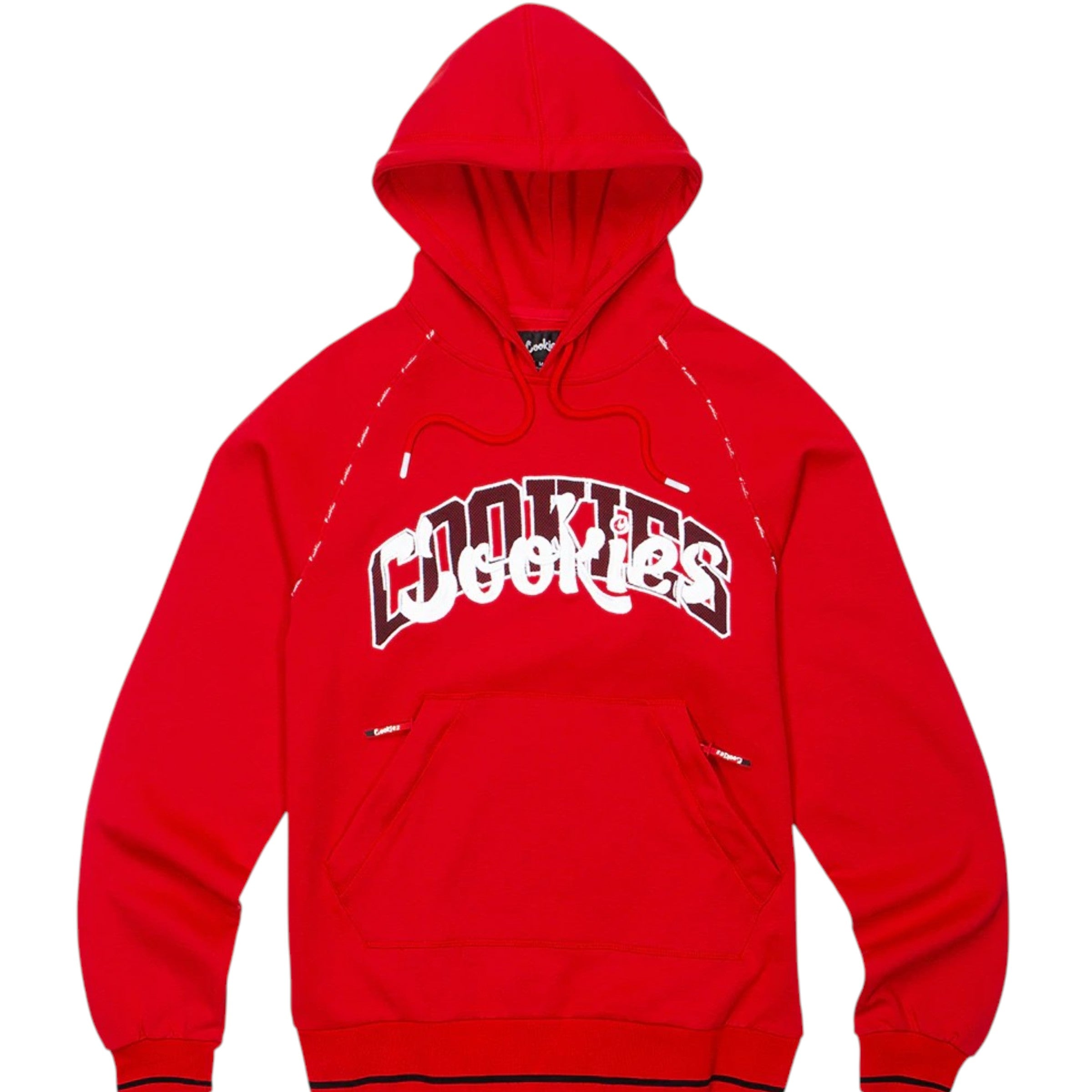 Loud Pack Cotton Interlock Pullover Hoodie In Red