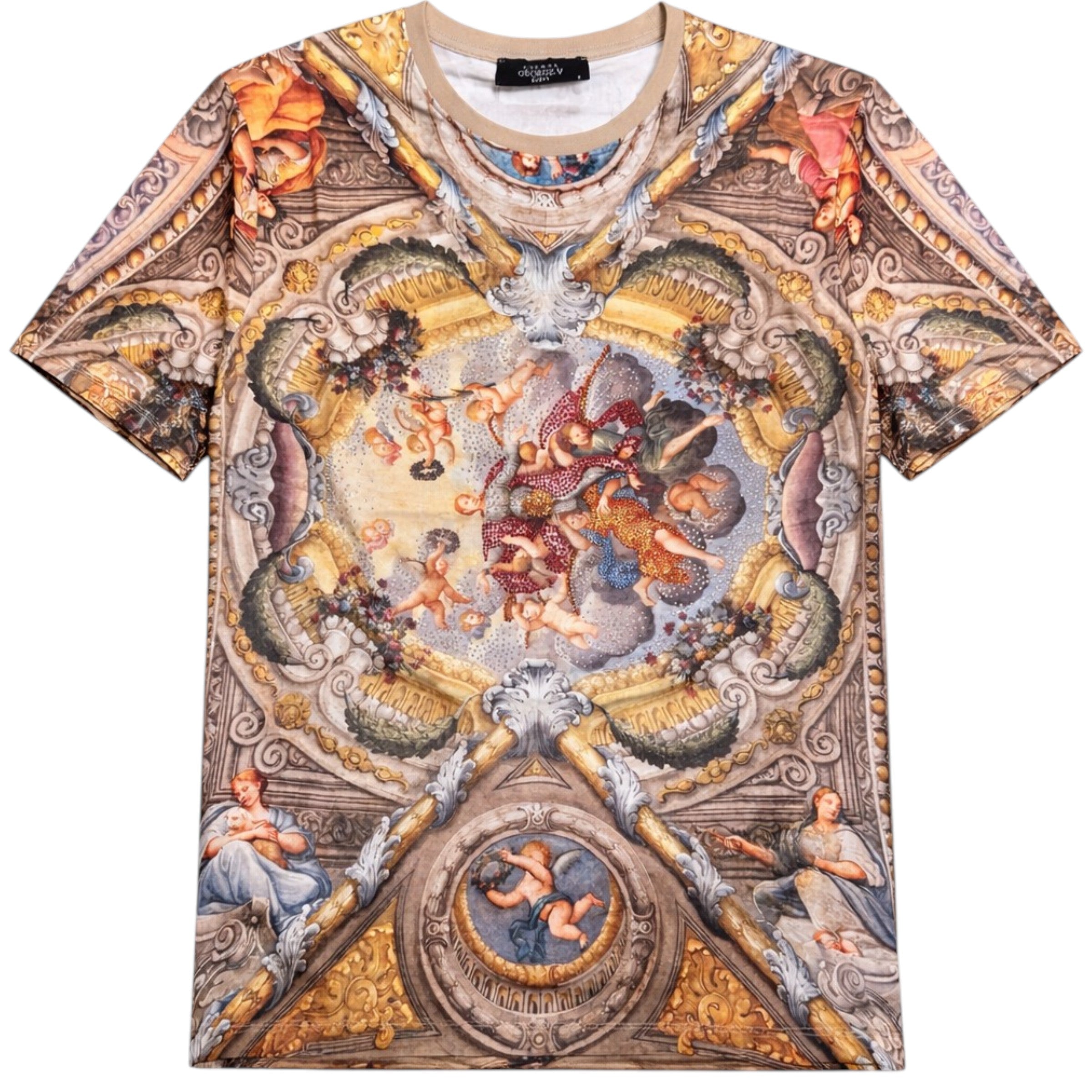 Men's Heavenly Premium All Over Print With Rhinestones Tee