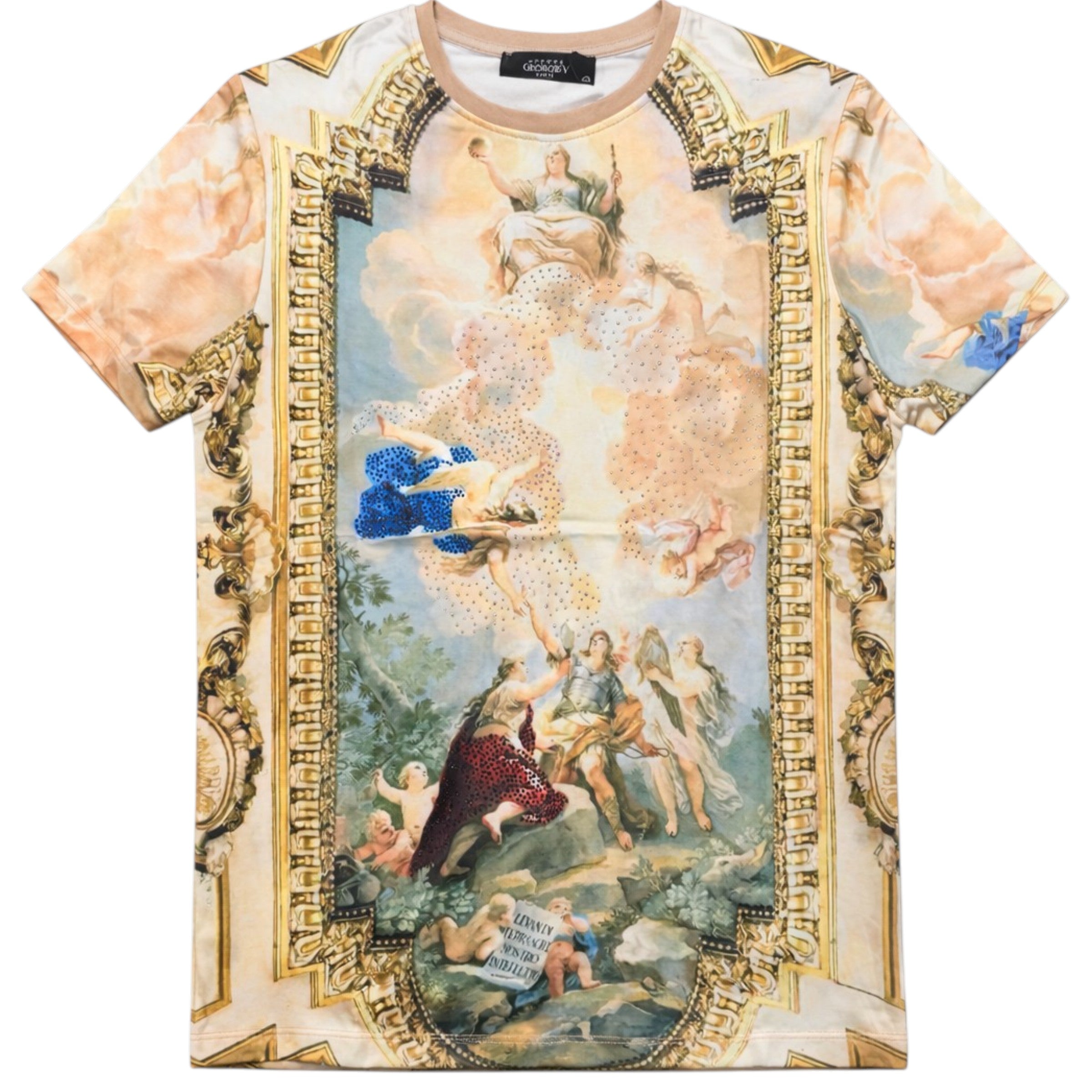 Men's Rise Above Premium All Over Print With Rhinestones Tee