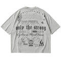 Men's Cropped T-shirt Fearlessness in Gray