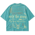 Men's Cropped T-shirt Fearlessness in Jade