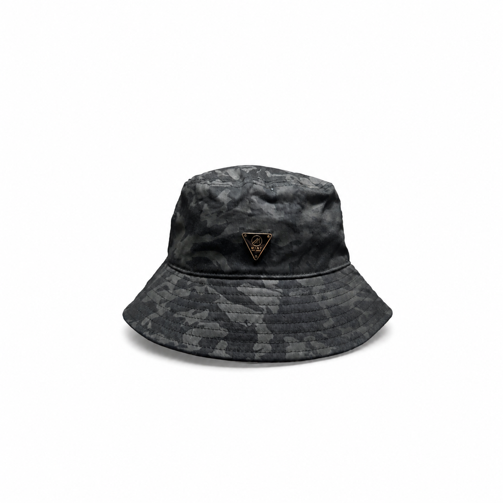 Camo Bucket Hat In Gray
